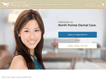 Tablet Screenshot of northpointedentalcarein.com